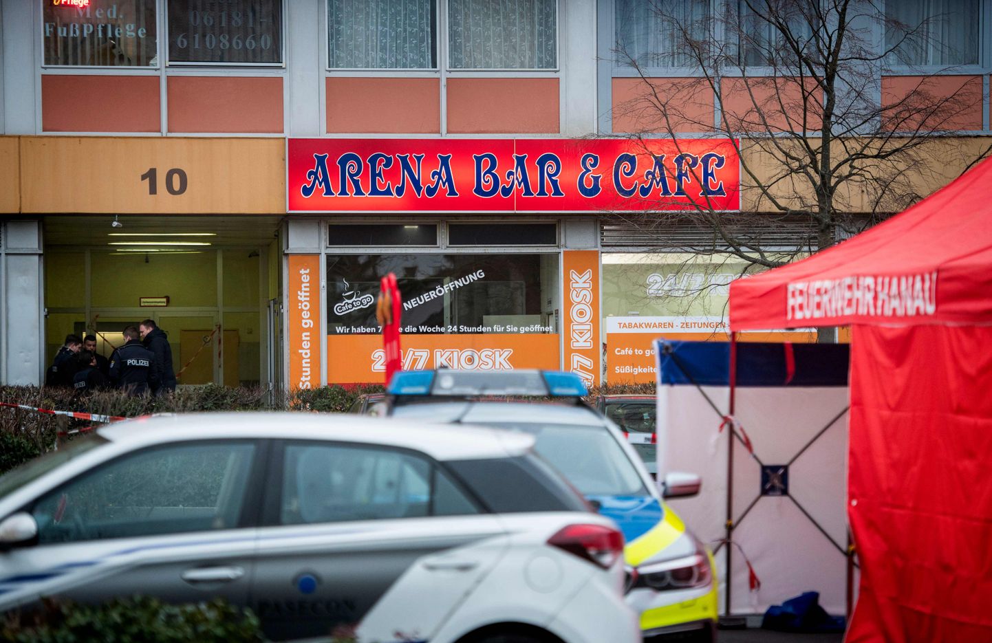 Ründaja tappis eile Saksamaal kümme inimest. Üks rünnakupaik oli Arena Bar & Cafe Hanaus.