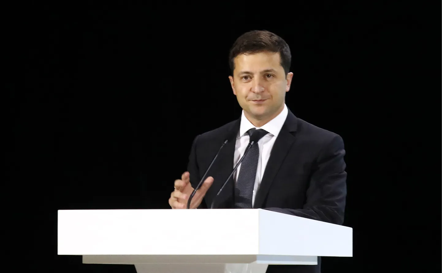 Ukraina president Volodõmõr Zelenskõi 4. oktoobril Zitomõris.