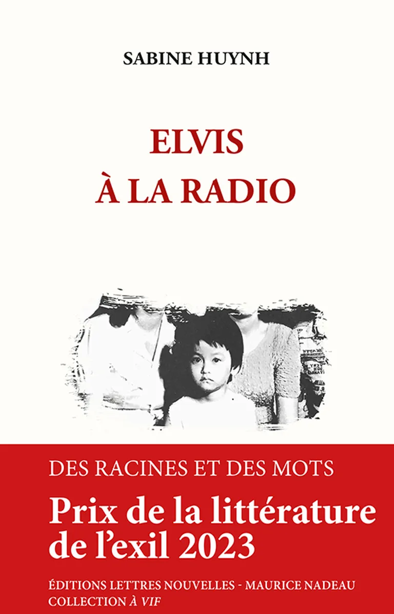 Sabīnes Vinas romāna "Elvis à la radio" (Elviss pa radio) vāka noformējums.