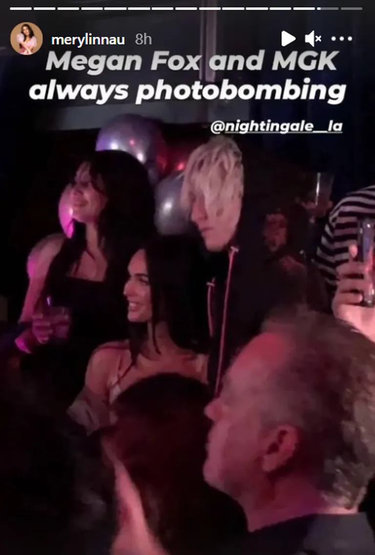 Megan Fox ja MGK. Kuvatõmmis videost.