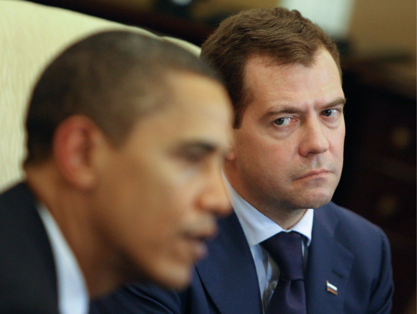 Barack Obama ja Dmitri Medvedev.