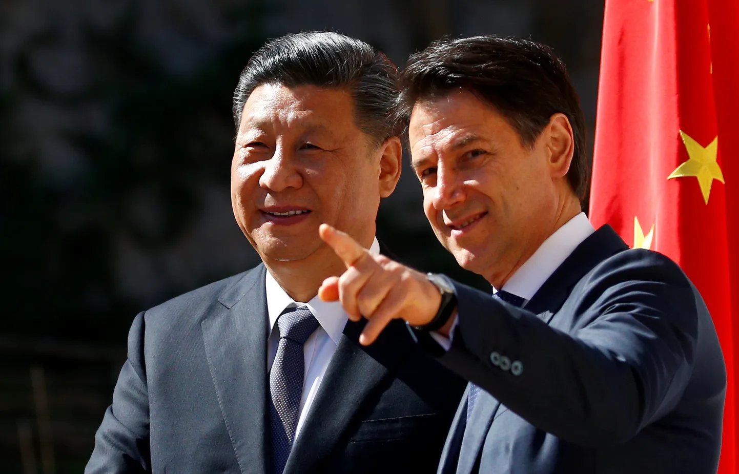 Hiina president Xi Jinping ja Itaalia peaminister Giuseppe Conte.