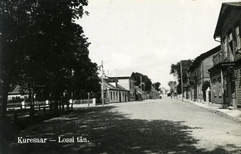 Lossi tänav 1920-ndatel aastatel.