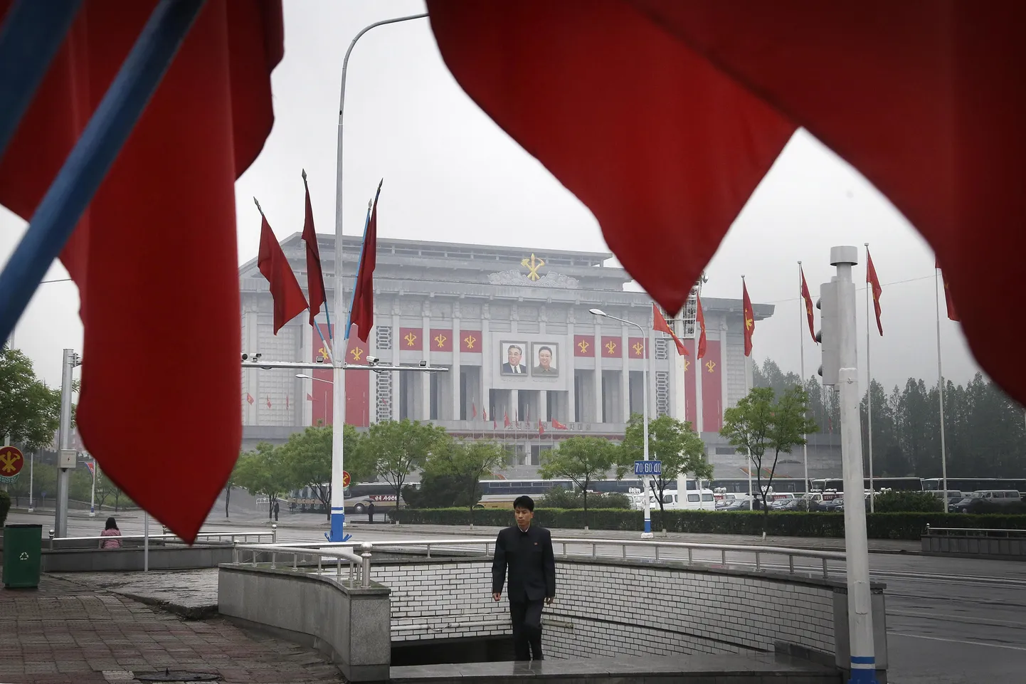 Põhja-Korea pealinn Pyongyang Töölispartei kongressi eel.