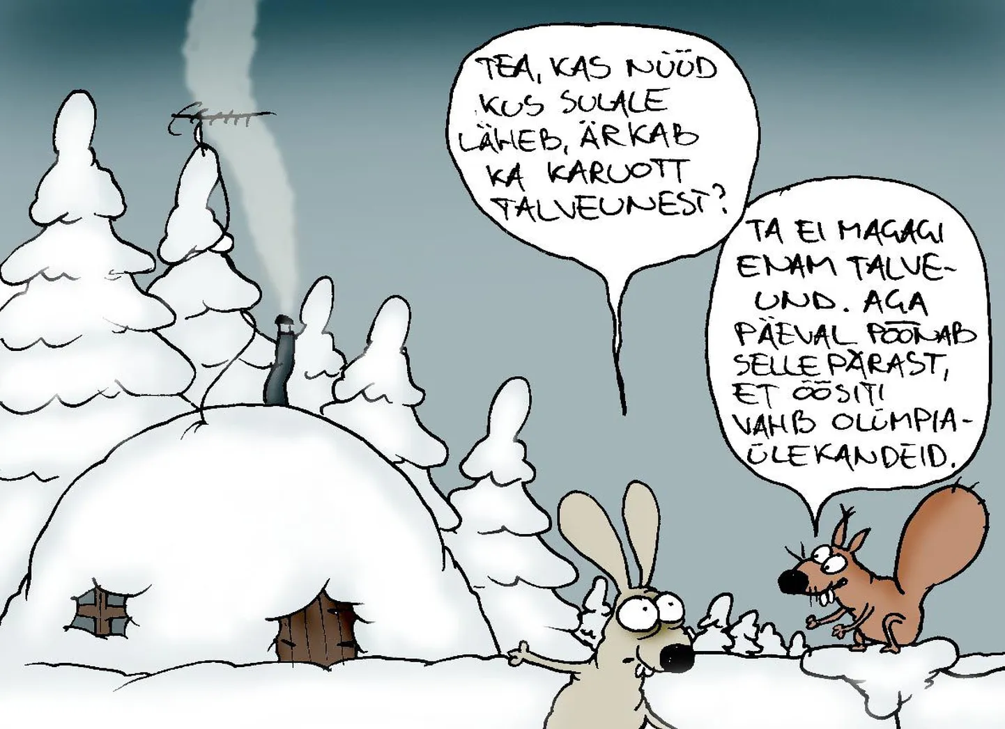 Olümpiaülekanded segavad talveund.