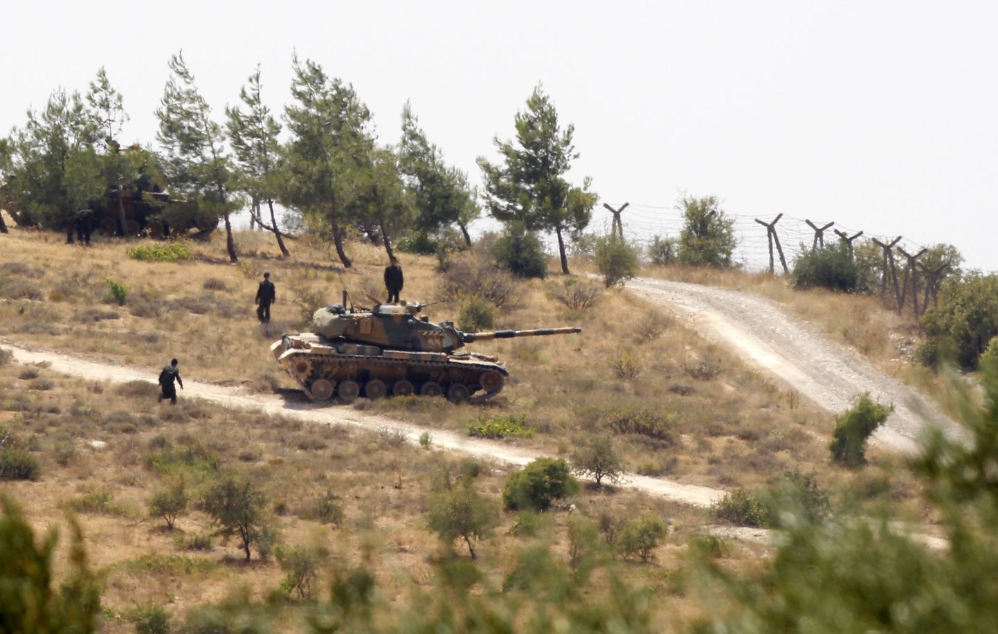 Türgi tank Süüria piiri lähedal Kilise provintsis.
