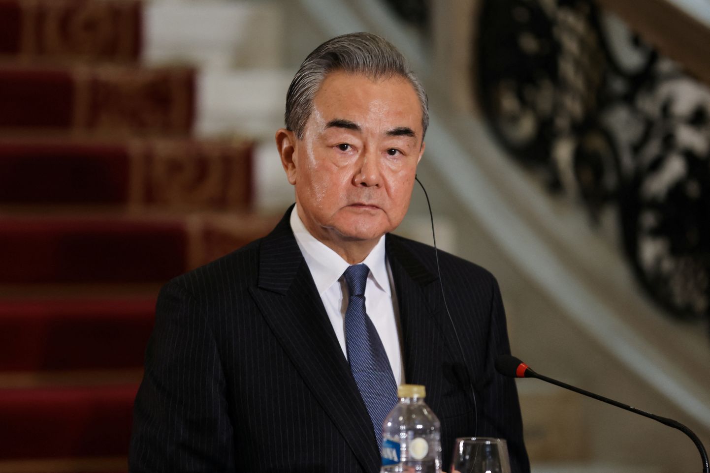 Chinese Foreign Minister Wang Yi holds a press conference, in Cairo, Egypt January 14, 2024. REUTERS/Mohamed Abd El Ghany