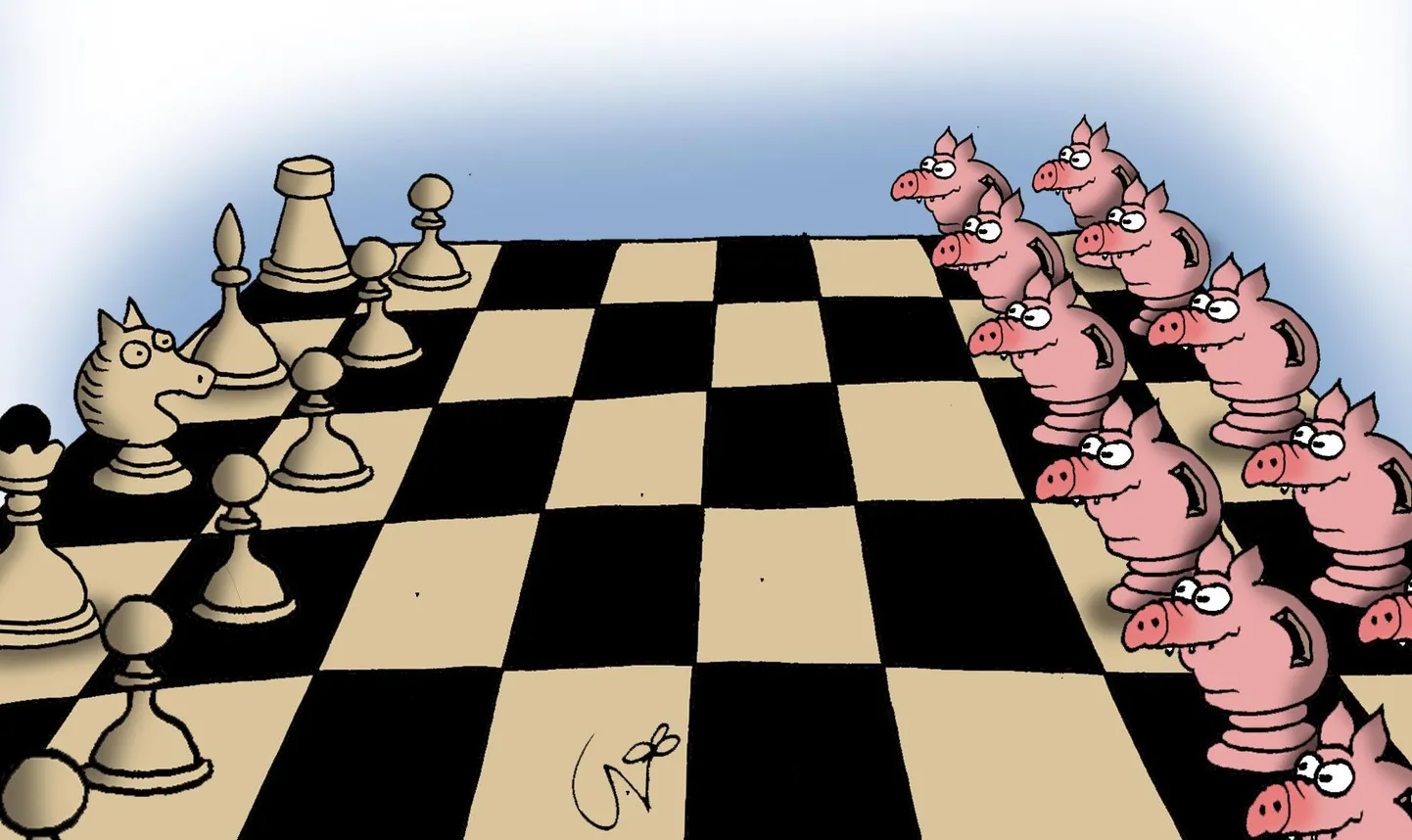 Päeva karikatuur FOTO: Urmas Nemvalts