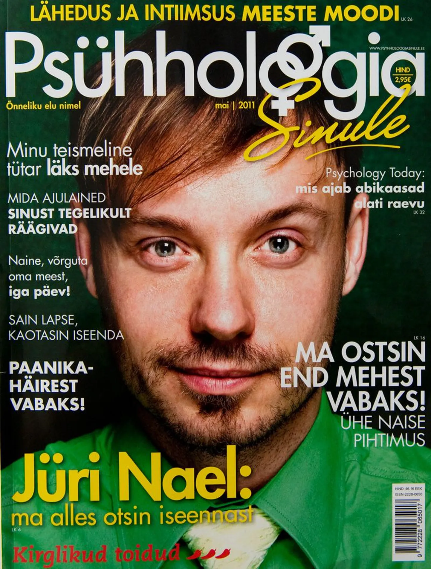 Ajakiri Psühholoogia Sinule peibutab meeslugejaid Jüri Naela eneseotsingutega.