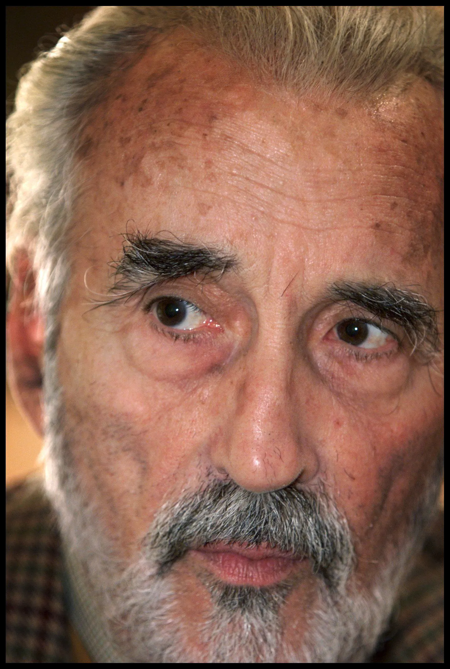 © SCANPIX, Copenhagen, Denmark, 20020308, Foto: Bent Midstrup/SCANPIX Code 92003
The international actor Christopher Lee has been in Copenhegan Denmark to promote a new CD on wich he sings to music composed to Tolkien poems. The horrorfilm grand old man, who is soon to turn 80, played Saruman in the movie "Lord of the Ring".