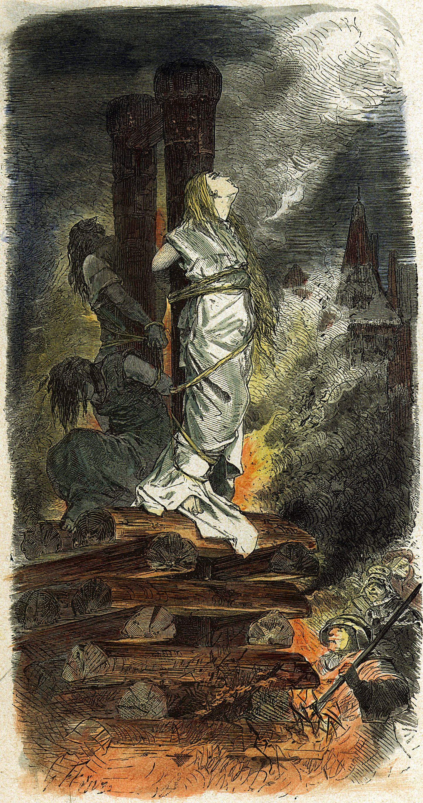 "Nõidade põletamine", Gottfried Franz (1846-1905). Pilt on illustreeriv.
