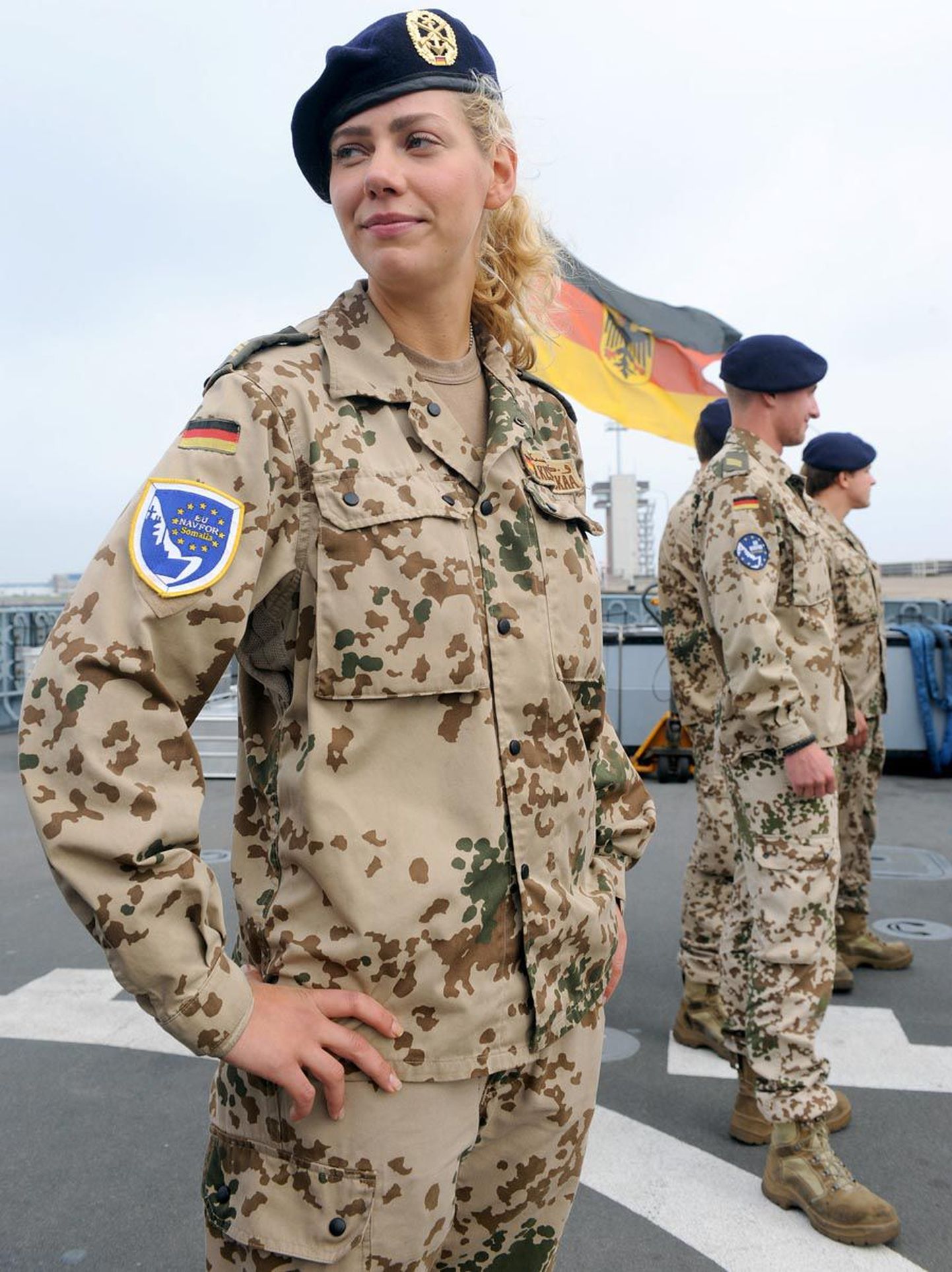 Saksa merejalaväelane Wera Kislinskaa fregatil Bremen septembris pärast aluse naasmist ELi piraaditõrjemissioonilt EUFOR Atalanta.