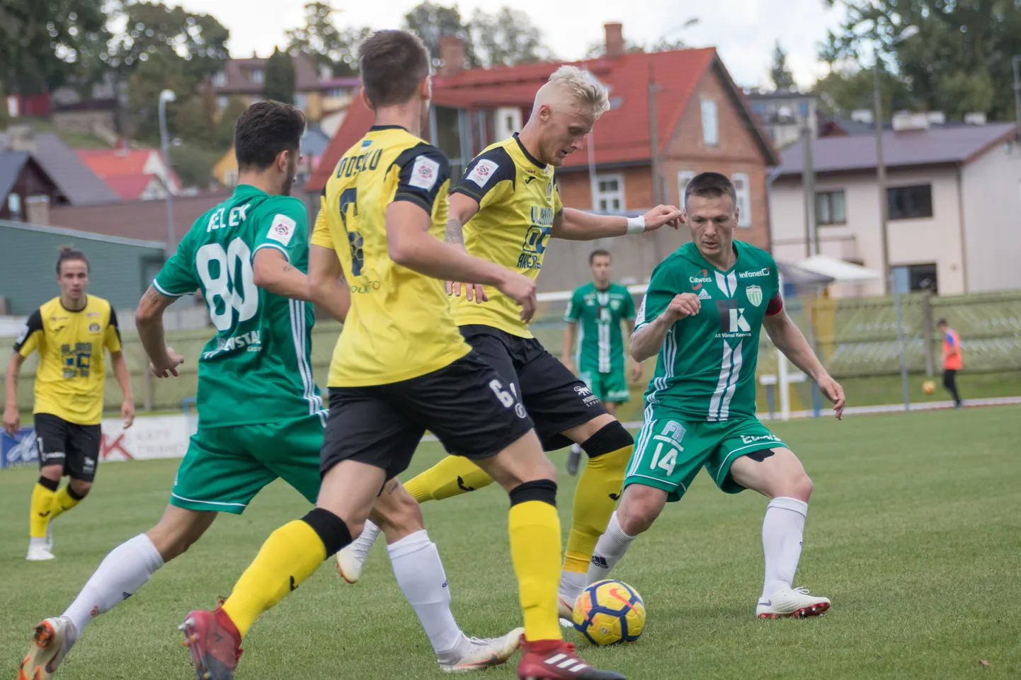Viljandi JK Tulevik ja Tallinna FCI Levadia kohtumine Viljandi staadionil