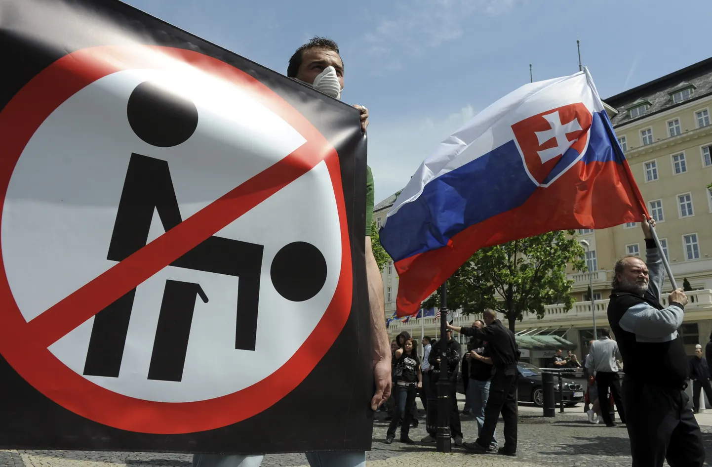 Homovastaste meeleavaldus Slovakkias.