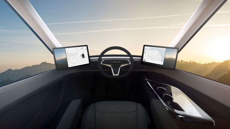 Tesla Semi kabiini sisemus