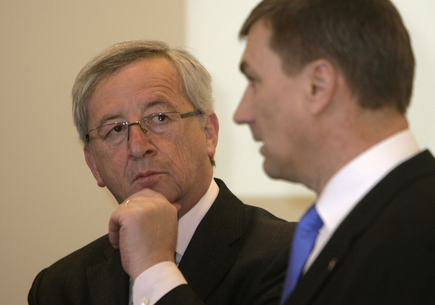 Jean-Claude Juncker ja Andrus Ansip.