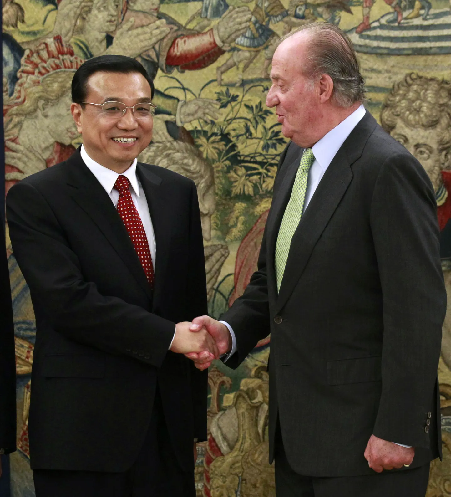 Китайский вице-премьер Ли Кэцян и король Испании Хуан Карлос