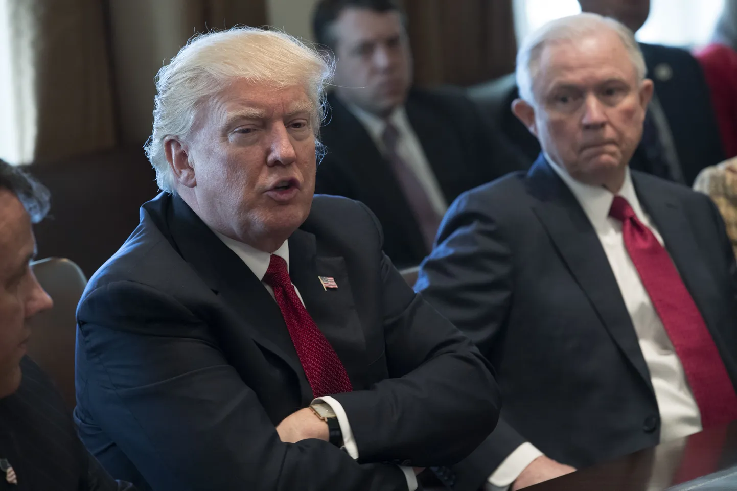 Donald J. Trump ja Jeff Sessions.