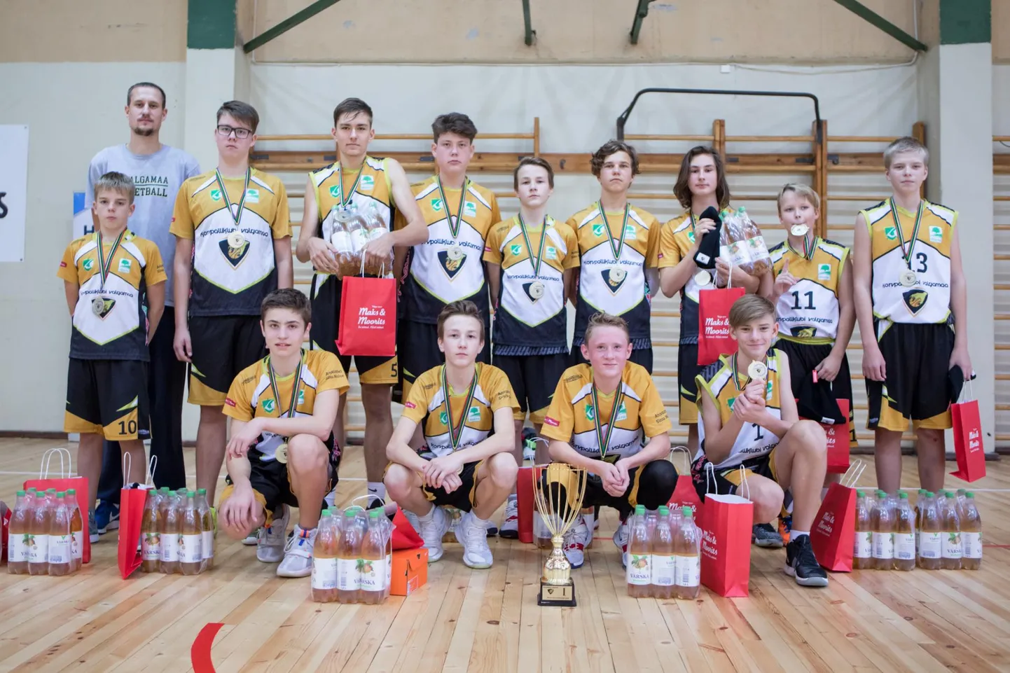 Võidukas korvpalliklubi Valgamaa / Värska tiim