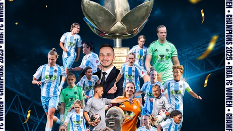 Nogometašice Rige ponovno osvojile naslov prvakinj Latvijske ženske nogometne lige