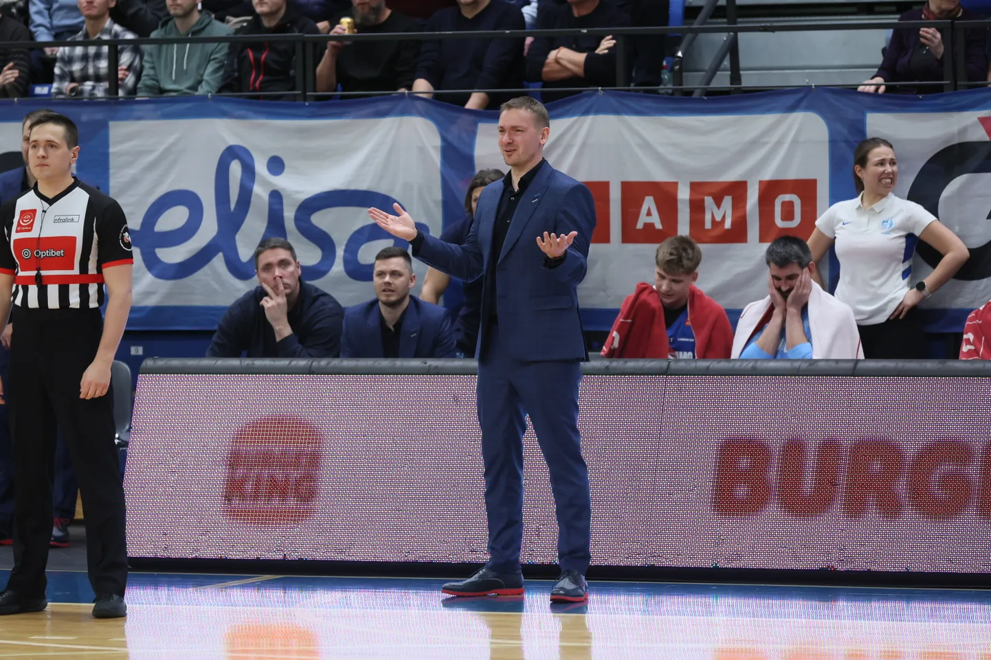 Nii mõnigi kohtunike otsus tekitas Kalev/Cramo peatreeneris Heiko Rannulas arusaamatust.