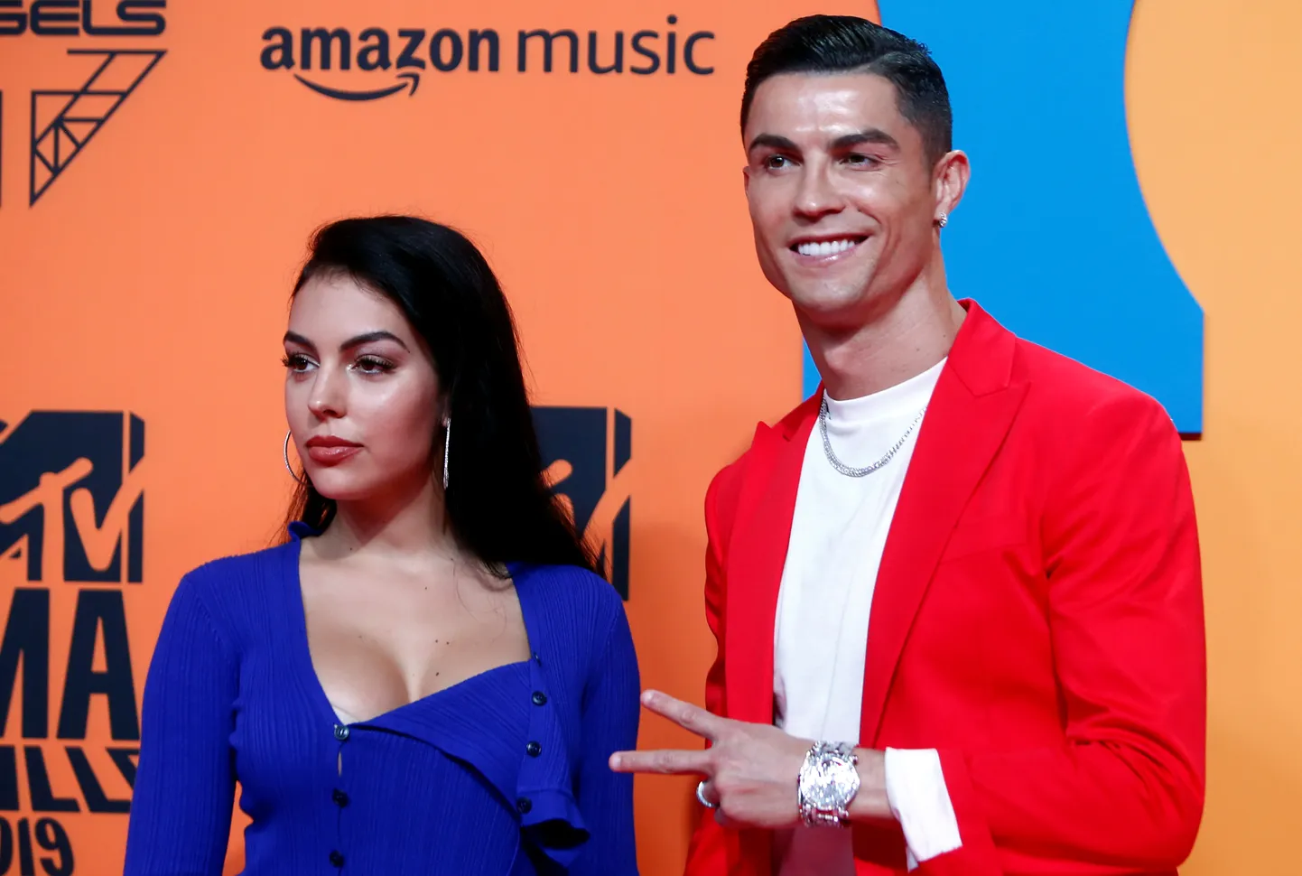 Georgina Rodriguez ja Cristiano Ronaldo.