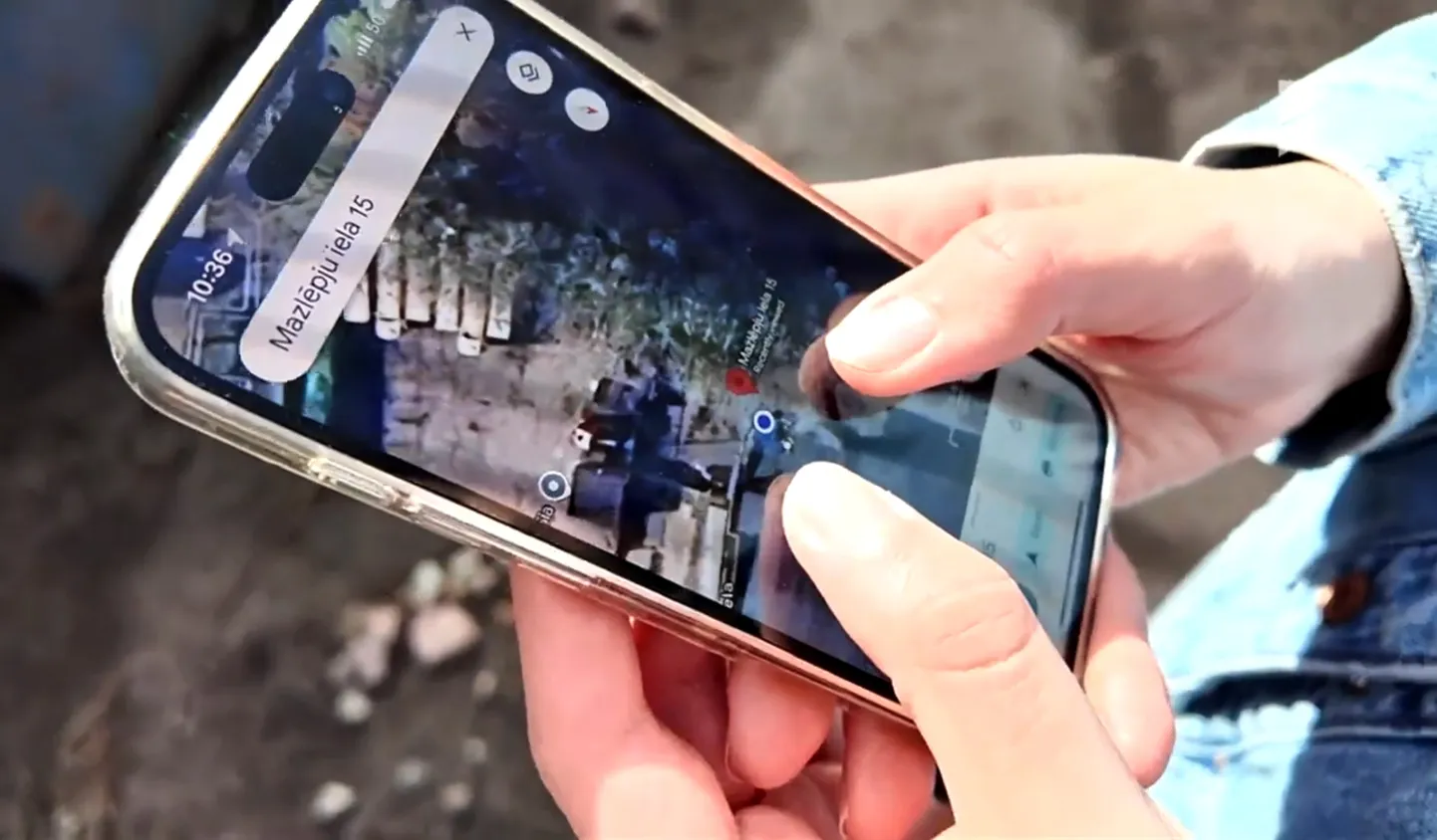 Проверка данных GPS-трекера на мобильном телефона