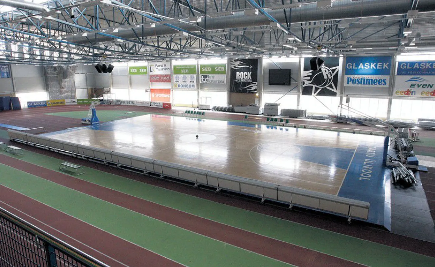 Korvpalliväljak, millel Rock võitis Balti liiga pronksmedalid, jääb TÜ spordihoone kergejõustikhalli koduste meistrivõistluste lõpuni.