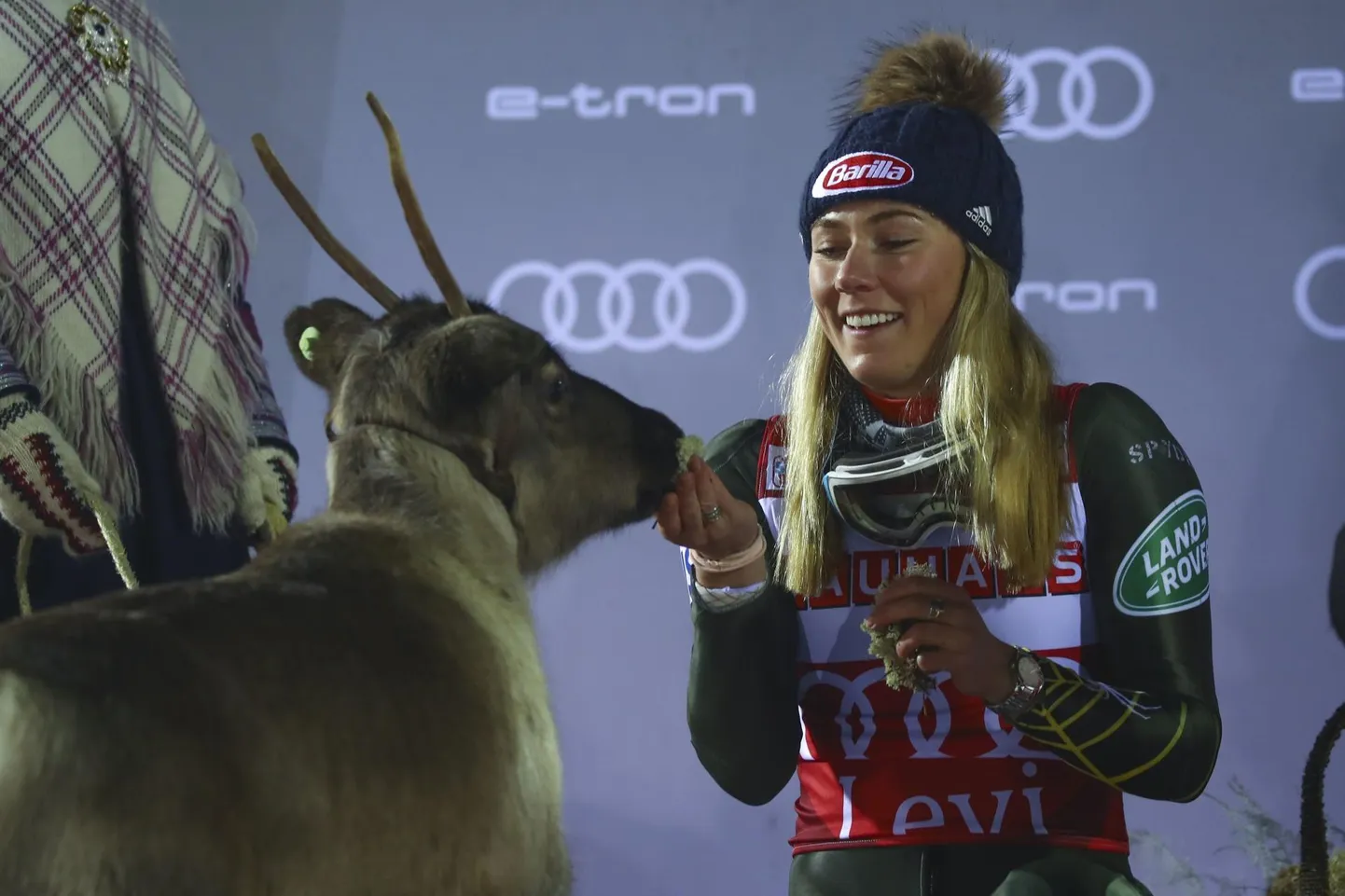 Mikaela Shiffrinil tuleb leida nimi juba neljandale põhjapõdrale. Arvatakse, et pildil oleva põhjapõdra nimeks saab Ingemar.
