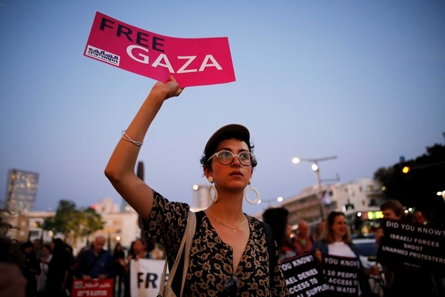 Gazas dziedātāji protestē pret Eirovīziju Izraēlā