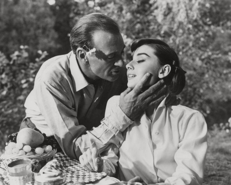 Gary Cooper ja Audrey Hepburn filmis «Ariane» (1957)