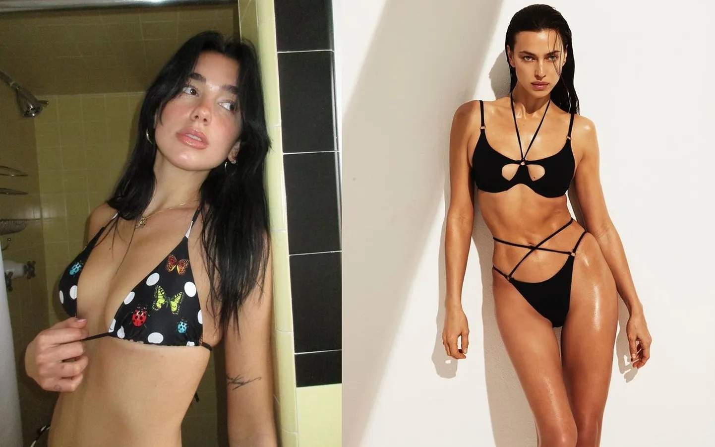 Dua Lipa и Ирина Шейх.
