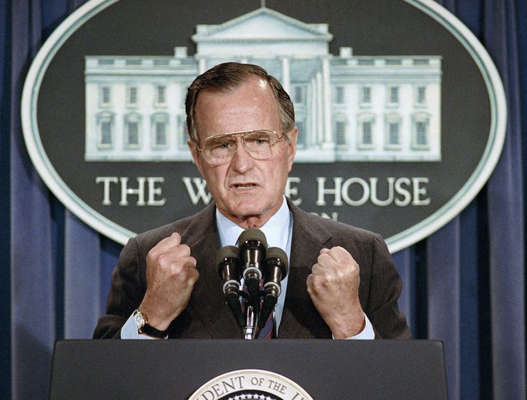 USA president George HW Bush 5. juunil 1989
