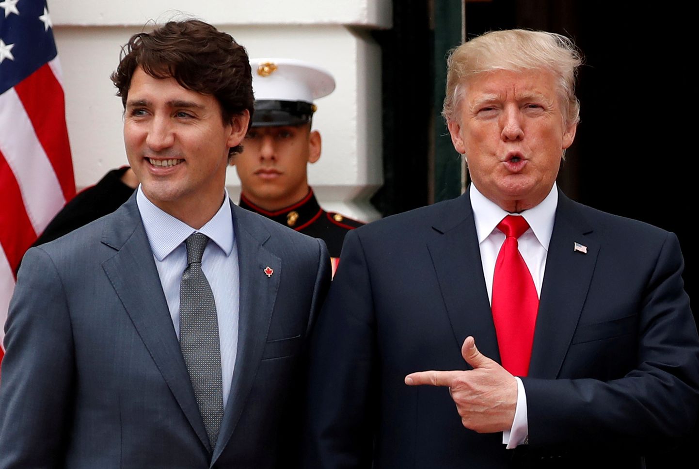 USA president Donald Trump ja Kanada riigipea Justin Trudeau.