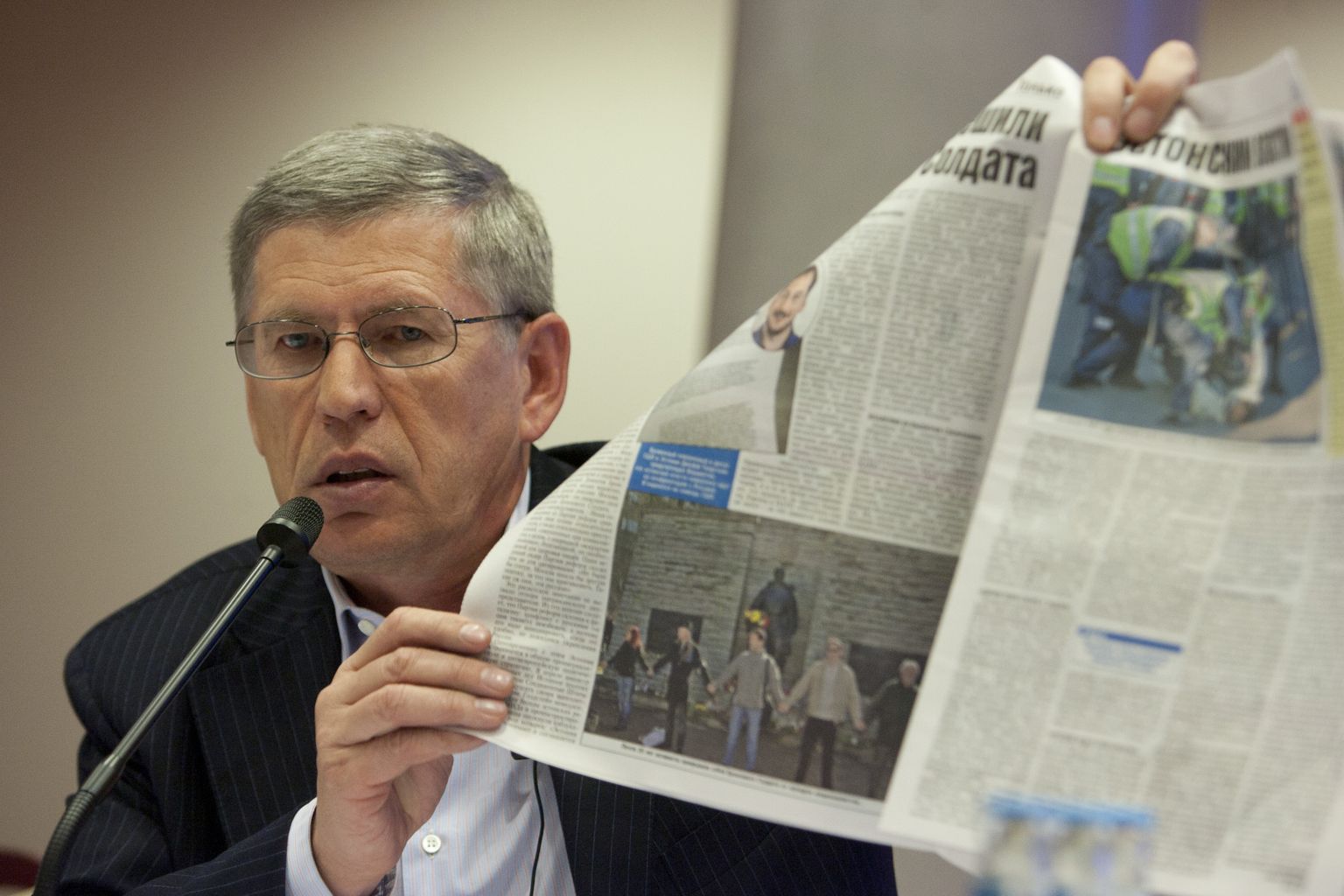 Venemaa väljaande Komsomolskaja Pravda peatoimetaja Vladimir Sungorkin 19. detsembril 2010 Tallinnas