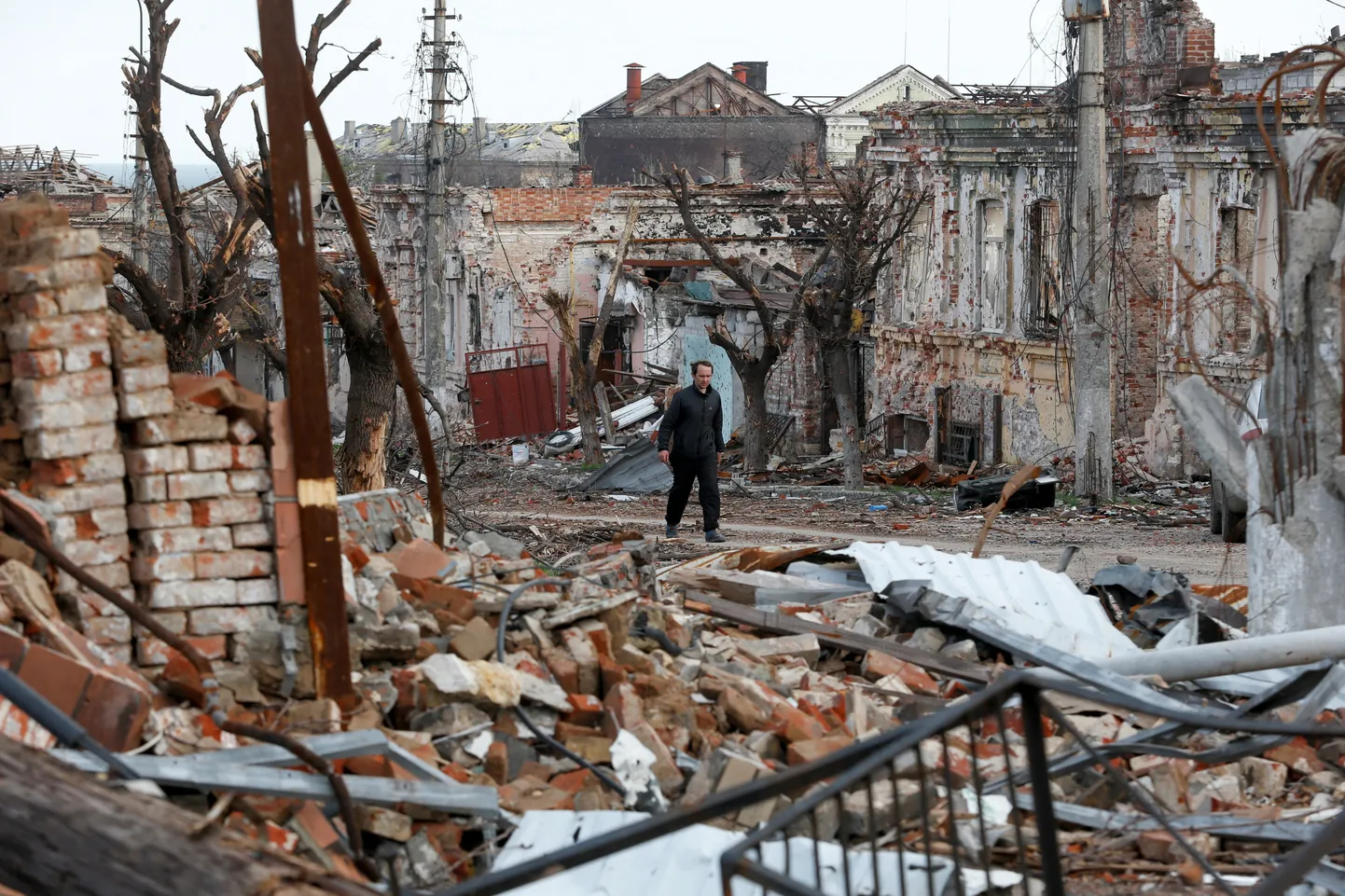 Purustatud Mariupol.