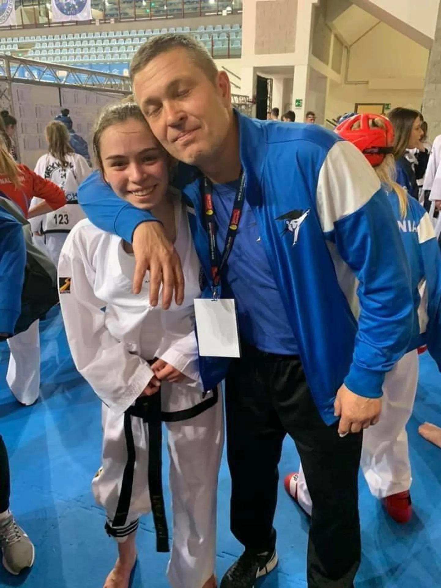 Камилла Великополе и ее тренер Роберт Трофимов.