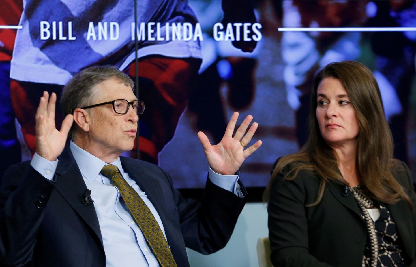 Bill and Melinda Gates 2015. aastal Brüsselis kõnelemas 2030. aastaks püstitatud jätkusuutlikkuse eesmärkide konverentsil.