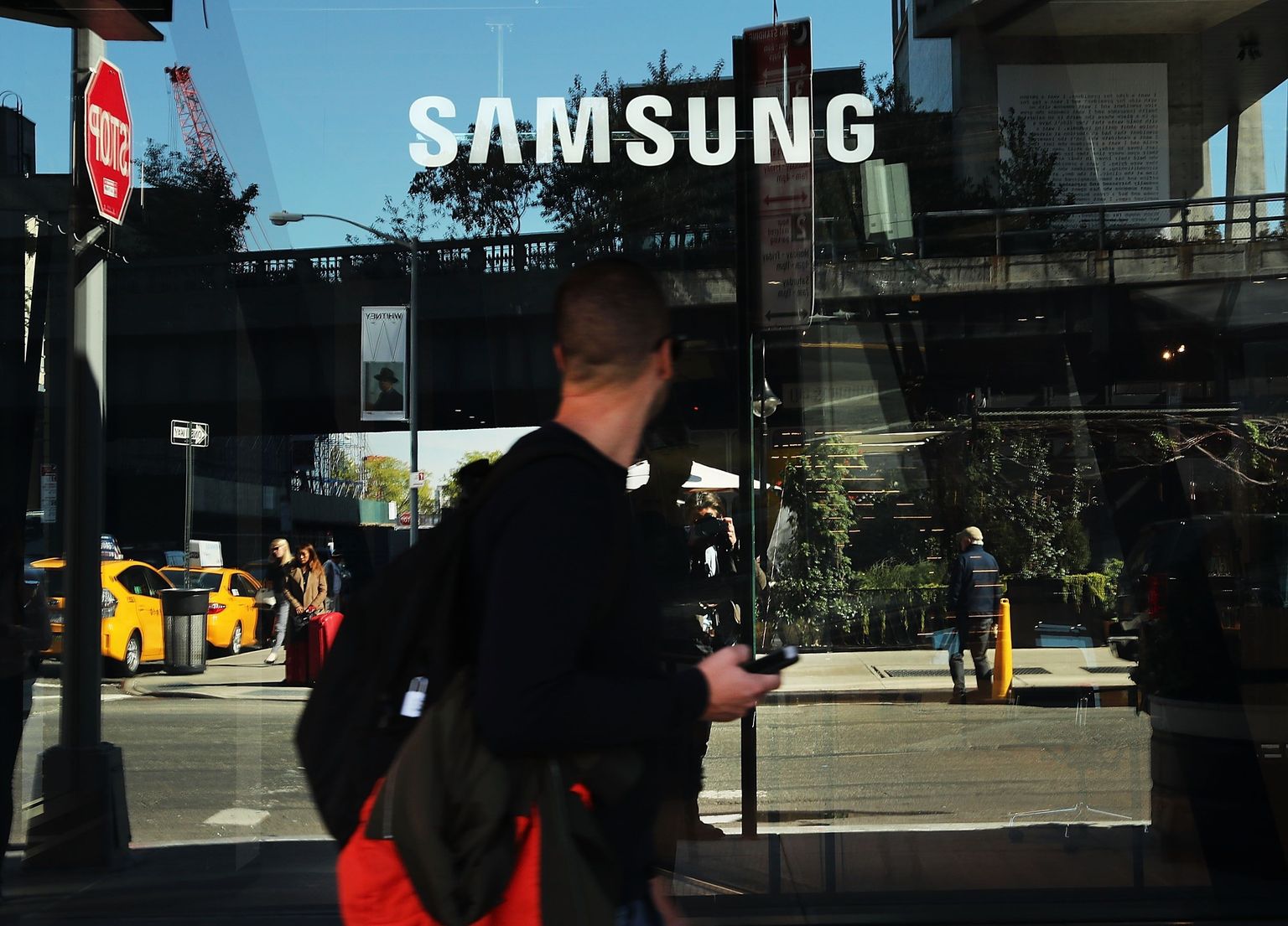 Samsungi mobiitelefonide pood New Yorgis.