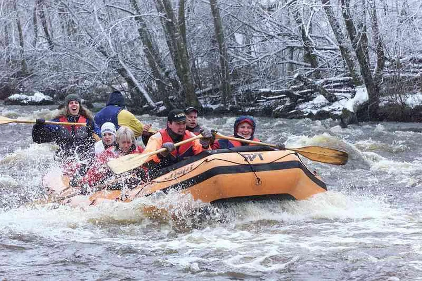 Rafting on ka Eestis väga populaarne.