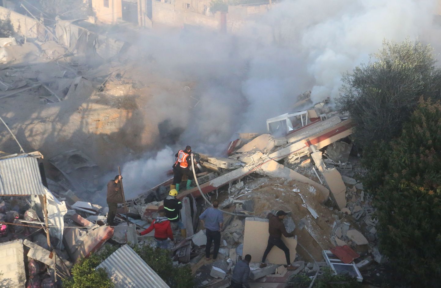 Kaader Rafah´ linnast pärast Iisraeli õhurünnakut.