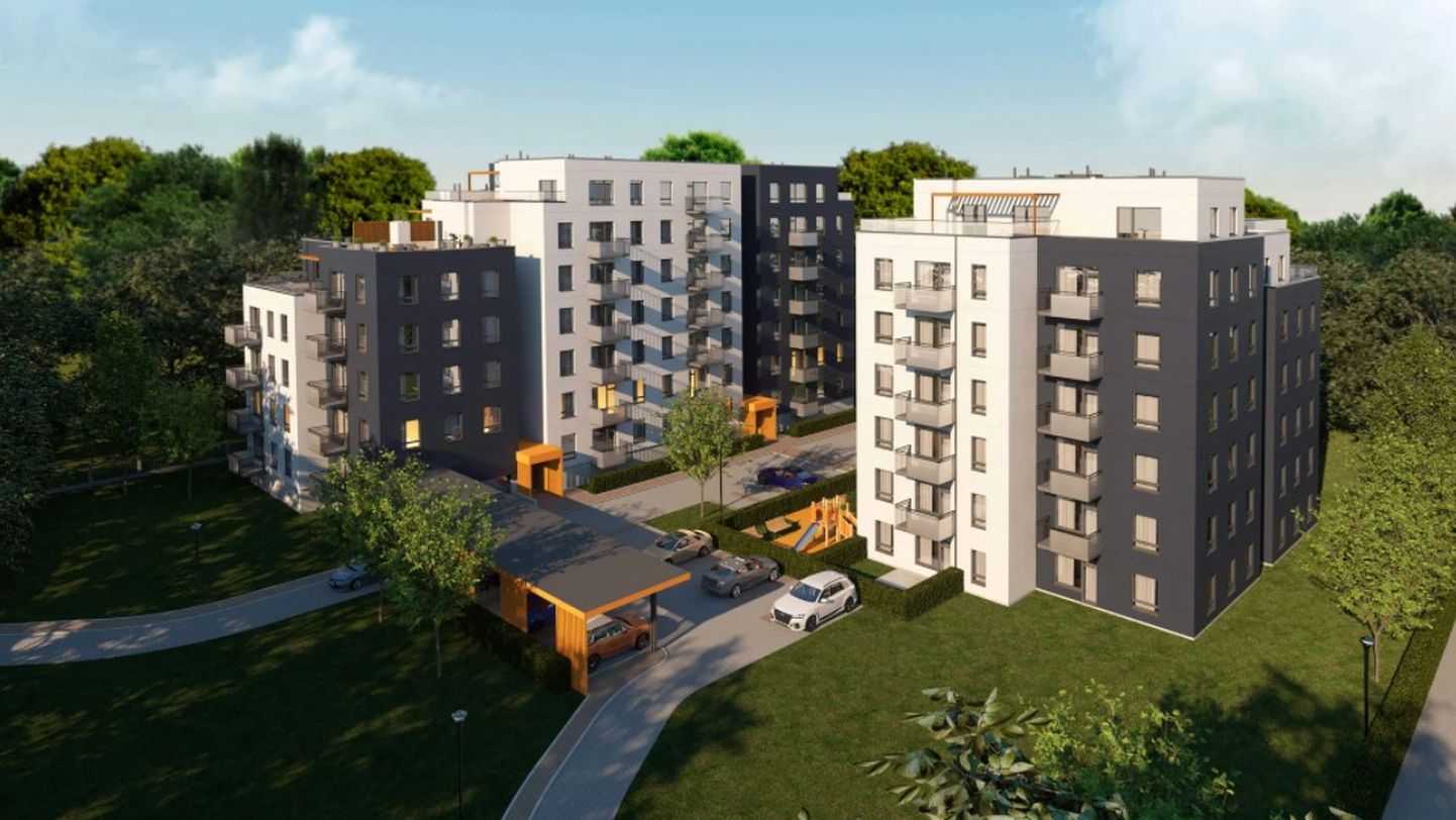 Эстонский девелопер строит в Риге жилой комплекс.