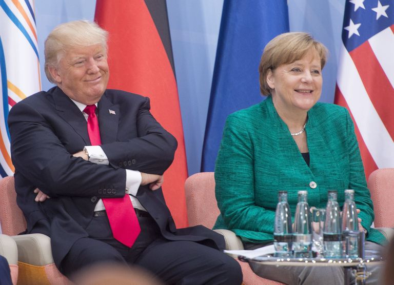 USA president Donald Trump ja Saksa kantsler Angela Merkel