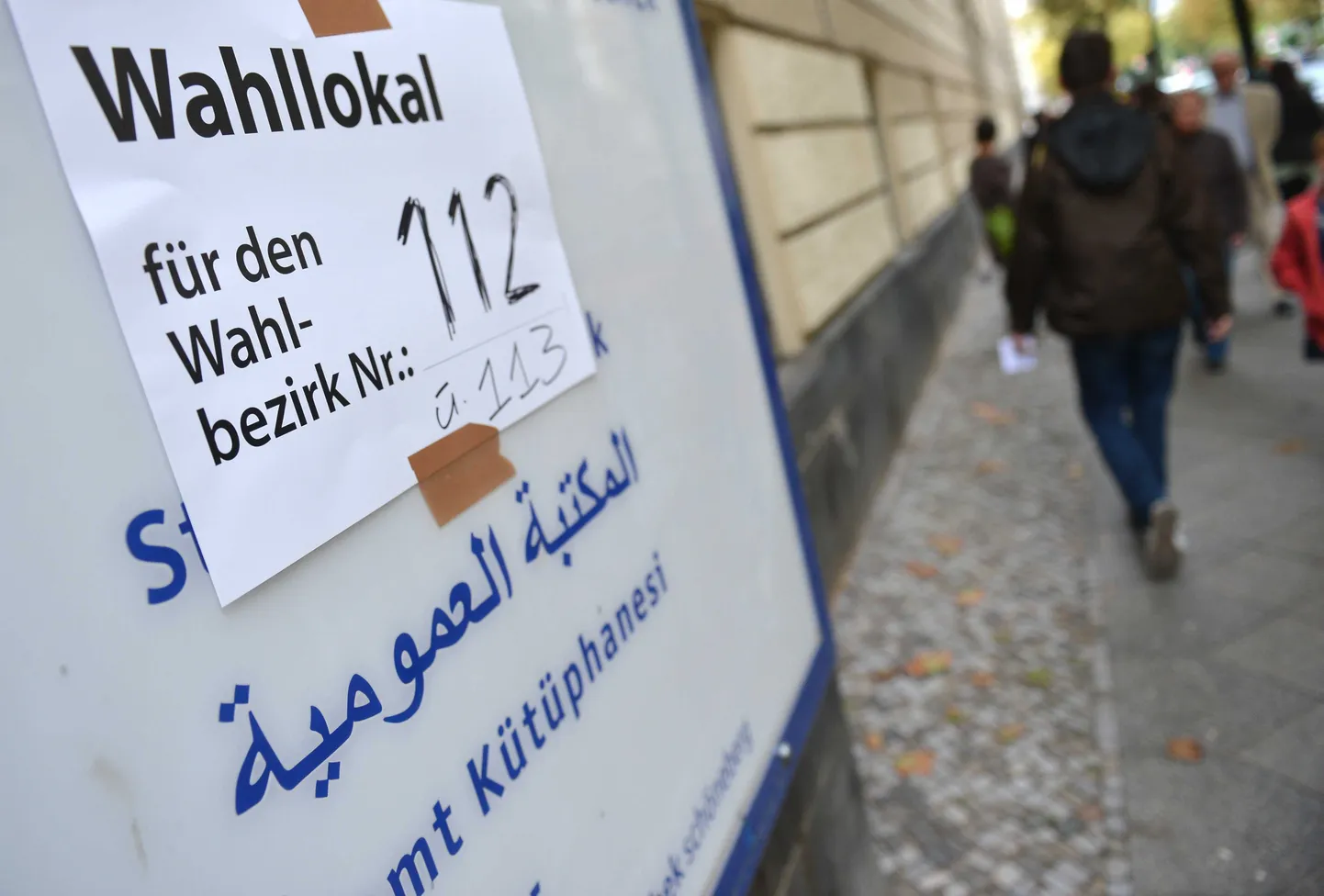 Berliini Schönebergi piirkonnas türgi raamatukogus tegutsenud valimisjaoskond.
