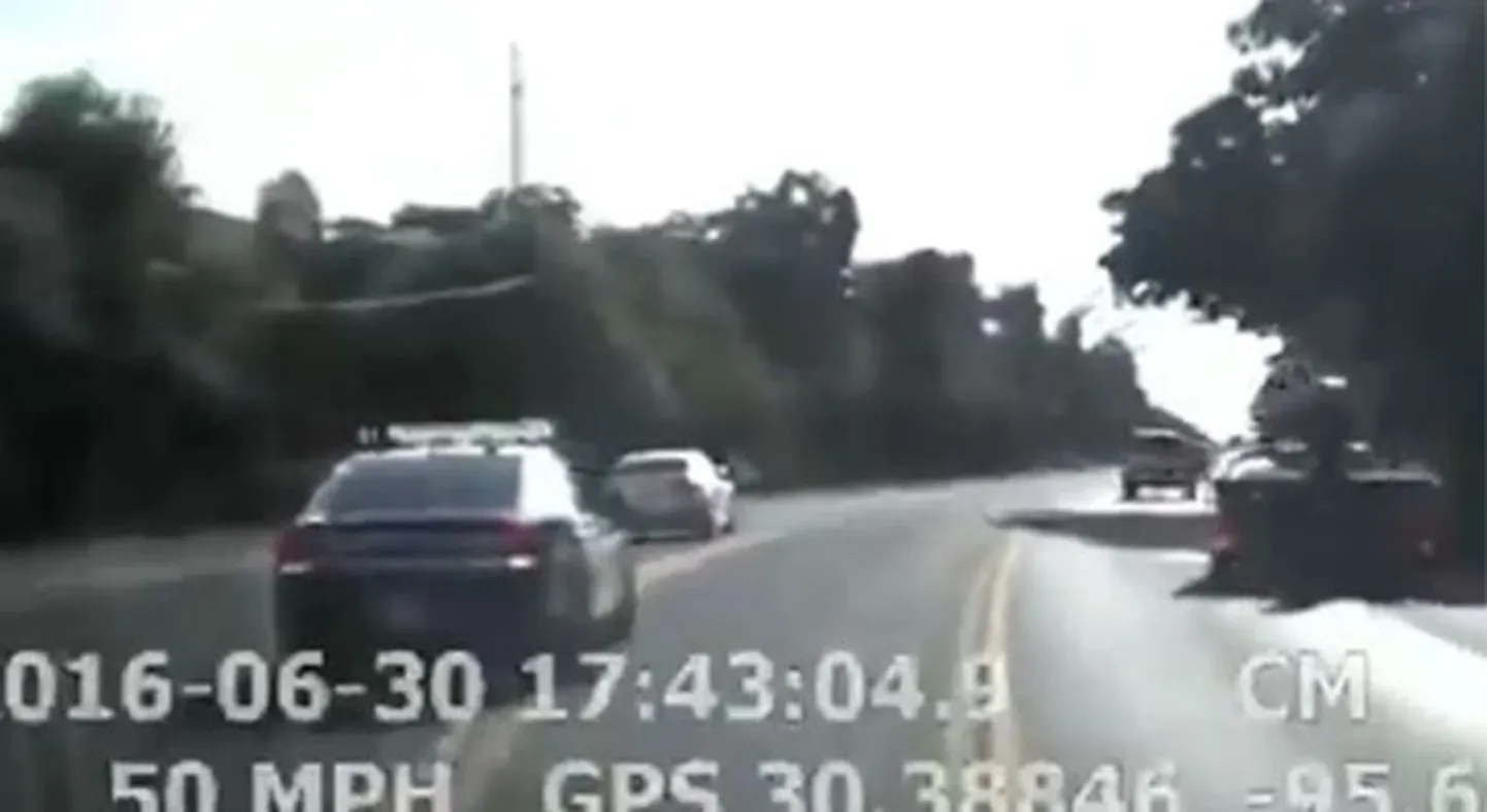 Politseiauto kaamera video tagaajamisest