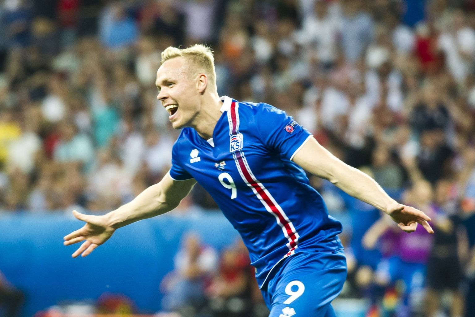 Kolbeinn Sigthorsson 2016. aasta EM-finaalturniiril.
