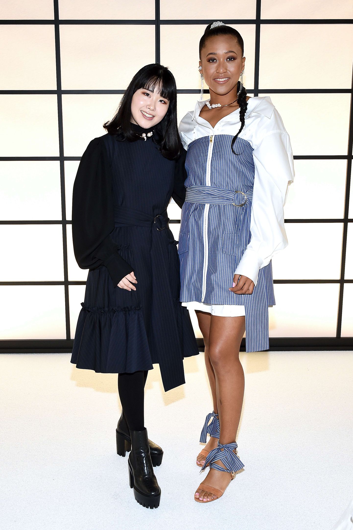 Jaapani tennisestaar Naomi Osaka (paremal) osales käesoleval nädalal New Yorgis ka moeetendusel.
