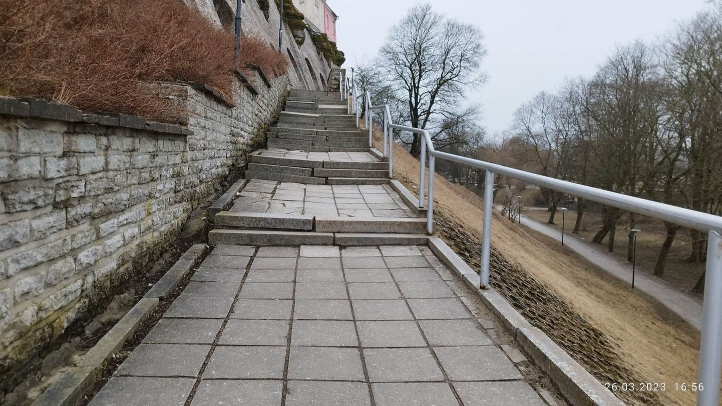 Patkuli trepp Tallinna vanalinnas möödunud aasta märtsis.