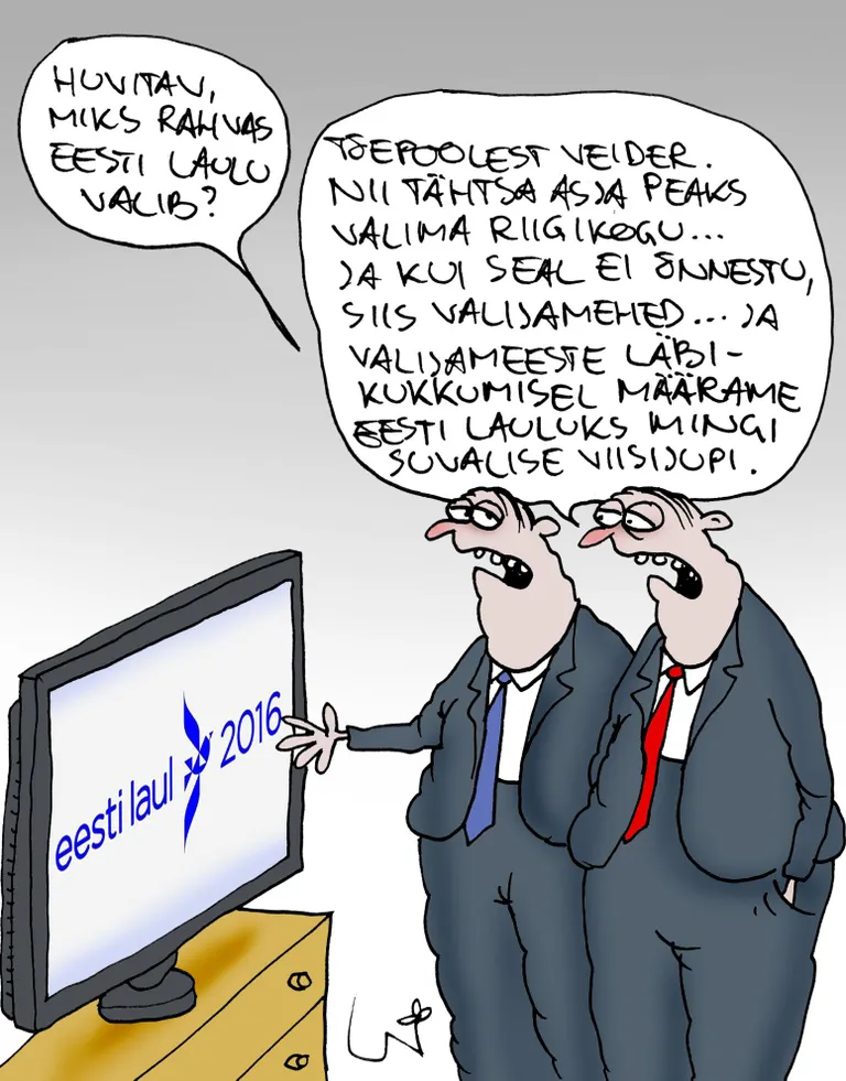 Krikatuur 4.03.2017. Eesti Laul.