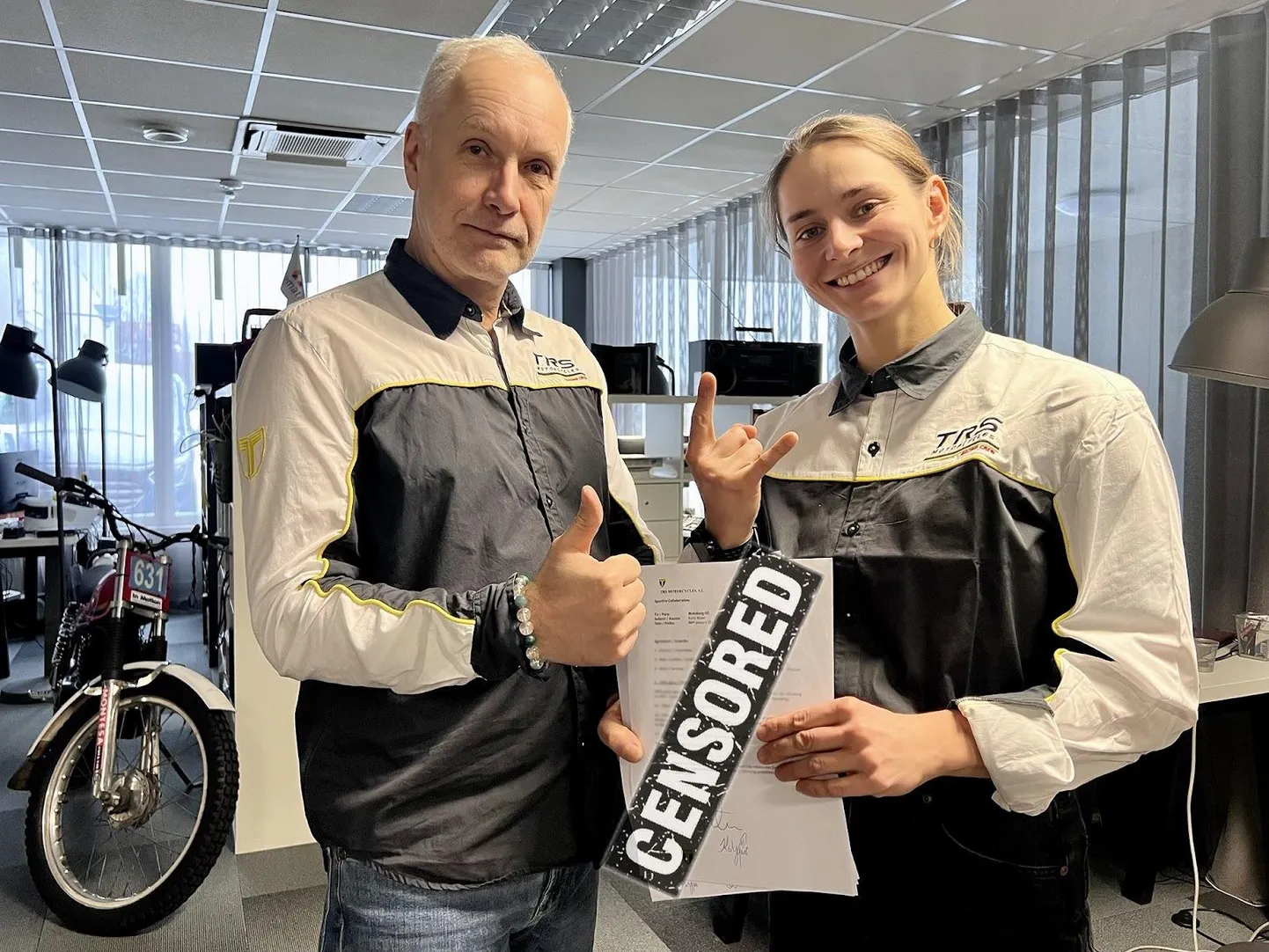 Keity Meier ja Motoberg OÜ lõid käed.
